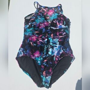 Floral One Piece Swimsuit XL